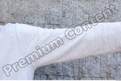 Arm Man White Casual Sweater Average